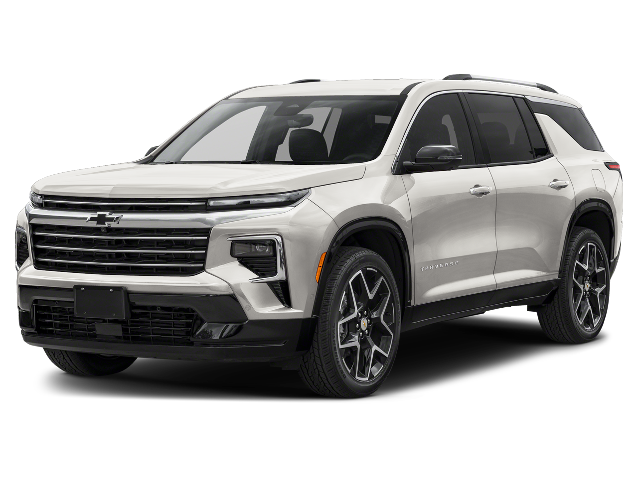2026 Chevrolet Traverse High Country in Sterling Gray Metallic — front three-quarter view