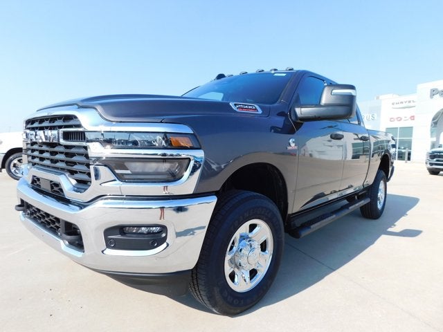 2026 RAM Ram 2500 RAM 2500 TRADESMAN CREW CAB 4X4 6'4' BOX in Granite Crystal Metallic Clear-Coat Exterior Paint — front three-quarter view
