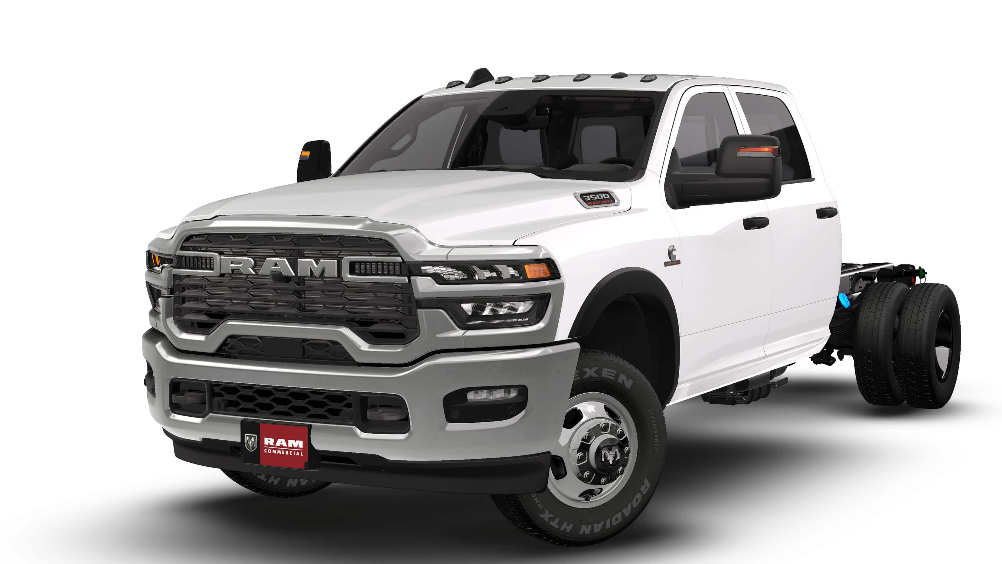 2026 RAM Ram 3500 Chassis Cab RAM 3500 TRADESMAN CREW CAB CHASSIS 4X4 60' CA in Bright White Clear-Coat Exterior Paint — front...