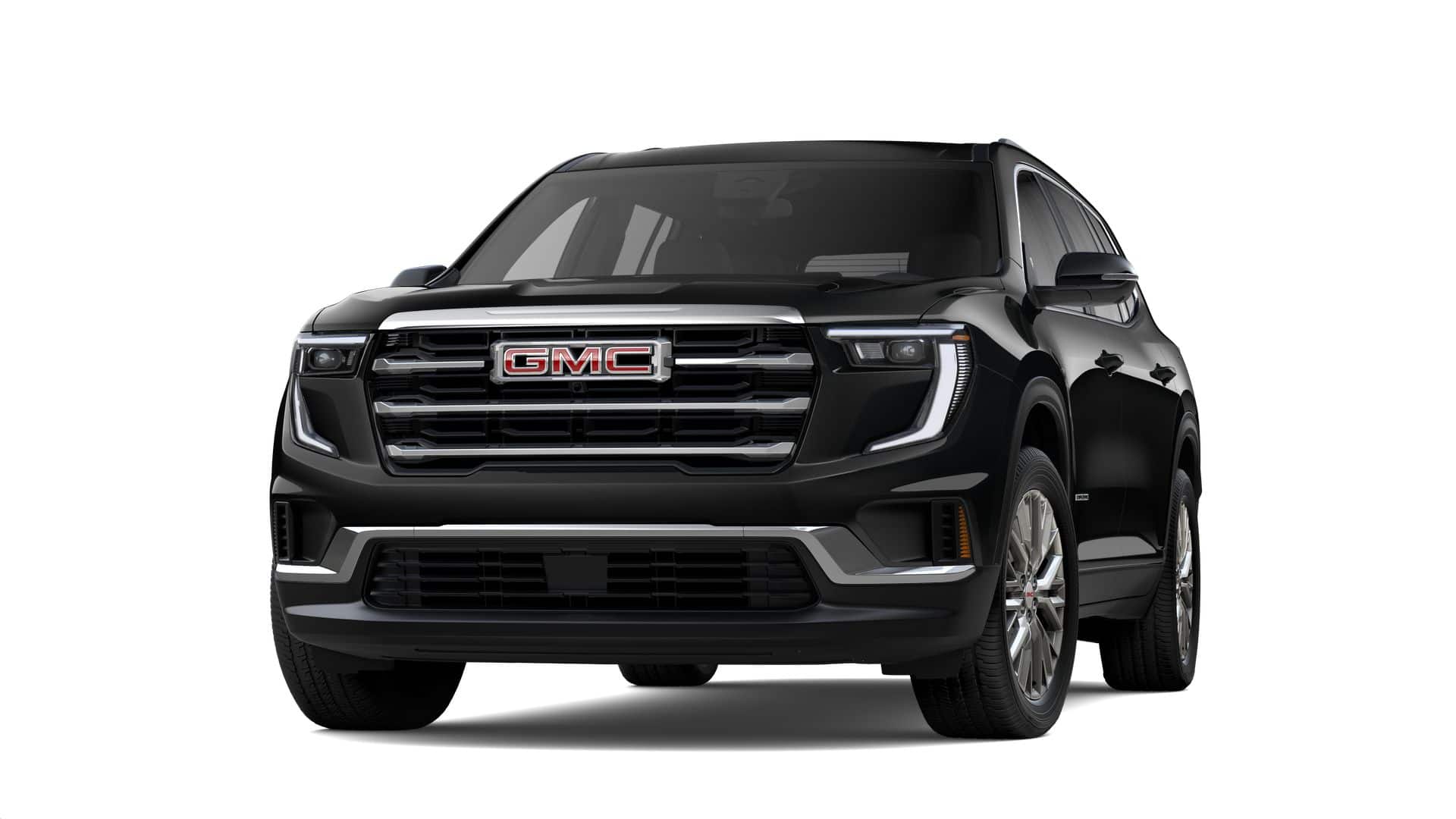 2026 GMC Acadia Elevation in Ebony Twilight Metallic — front three-quarter view