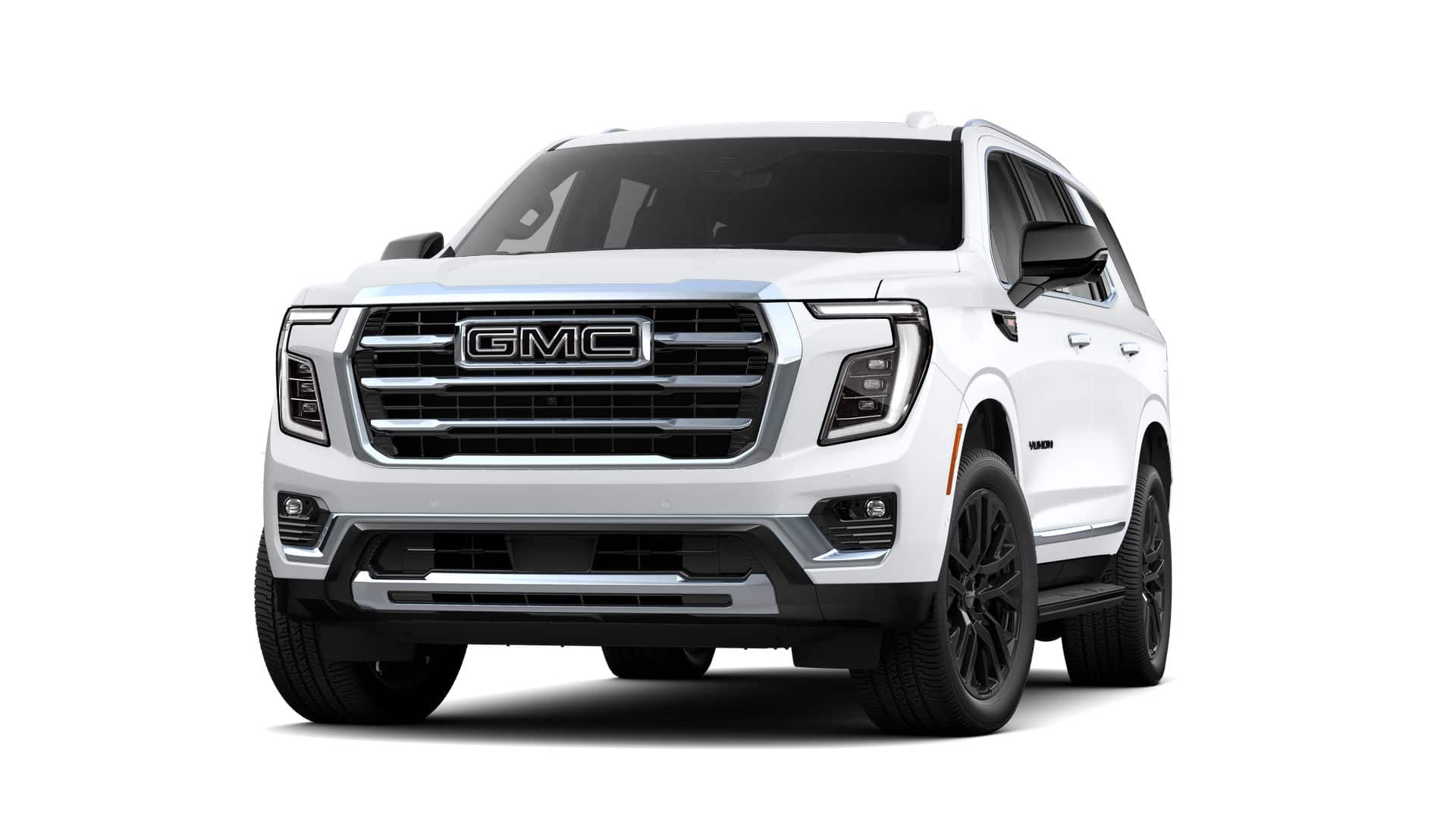 2026 GMC Yukon Elevation in Summit White — front three-quarter view
